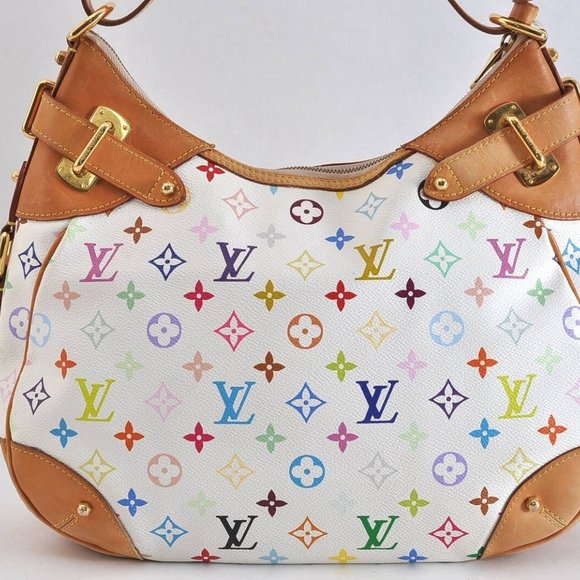 Greta Multicolor Shoulder Bag White - Picture 2 of 11